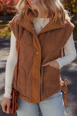 Evelyn Knot Side Plush Vest image 0