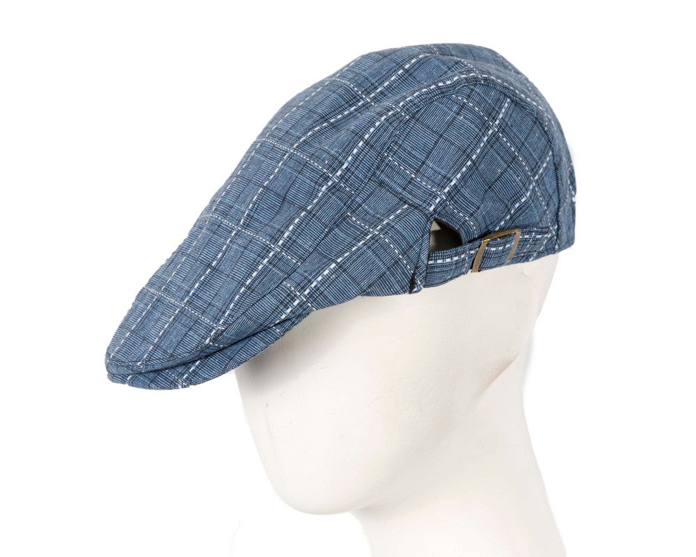 Denim tweed flat cap by Max Alexander image 0