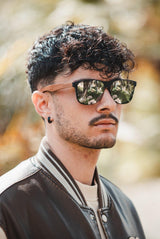 Eyewood ReInvented Acetate Walnut Wood Sunglasses - Classic Wayfarers image 0