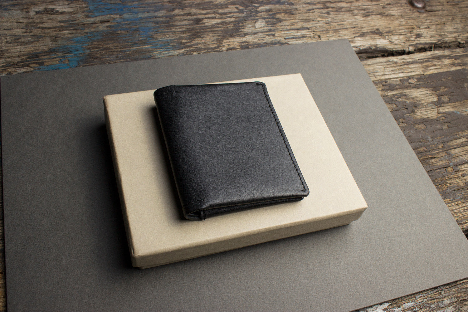 Slim Leather Bifold Wallet