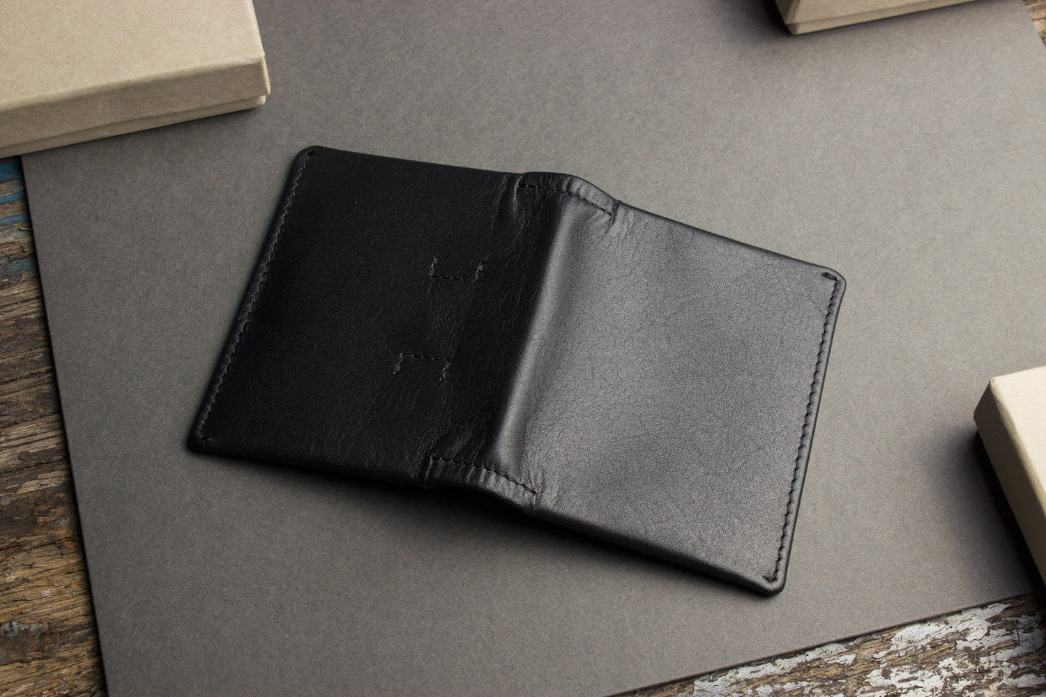Slim Leather Bifold Wallet