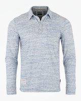 ZIMEGO Men's Casual Long Sleeve Vintage Retro Color Dyed Pocket Polo Shirts image 0