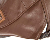 Brown leather flat cap by Max Alexander M134 image 3