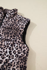 Aria Zipper Casual Puff Vest image 4