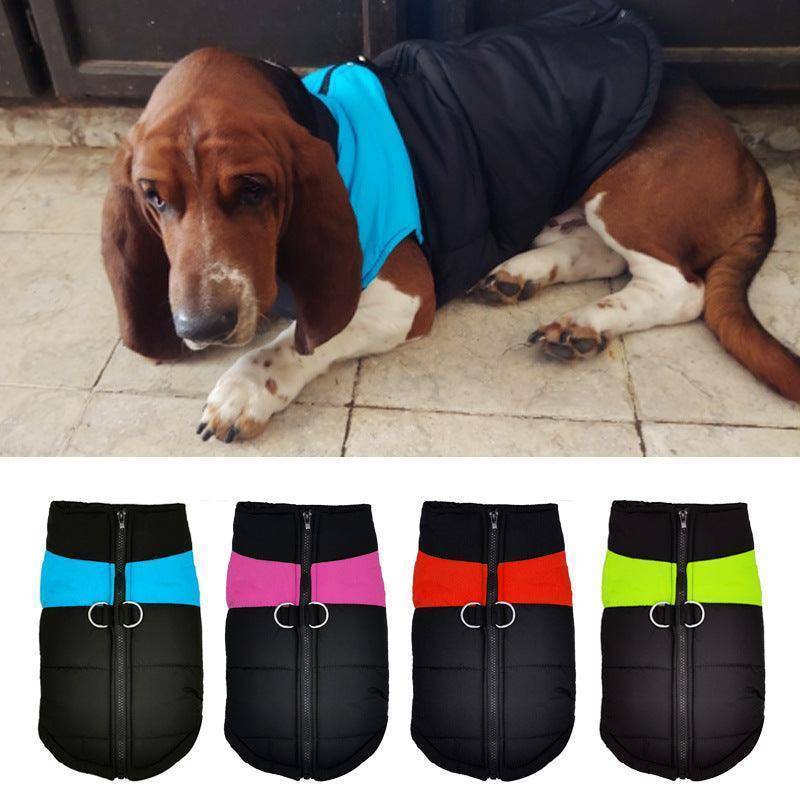 Warm And Stylish Cotton Pet Vest - Perfect For Autumn And Winter Adventures-2