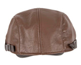 Brown leather flat cap by Max Alexander M134 image 4