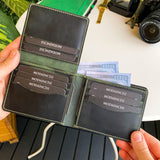 Cosmos - Genuine Leather Trifold Classic Men's Wallet image 9