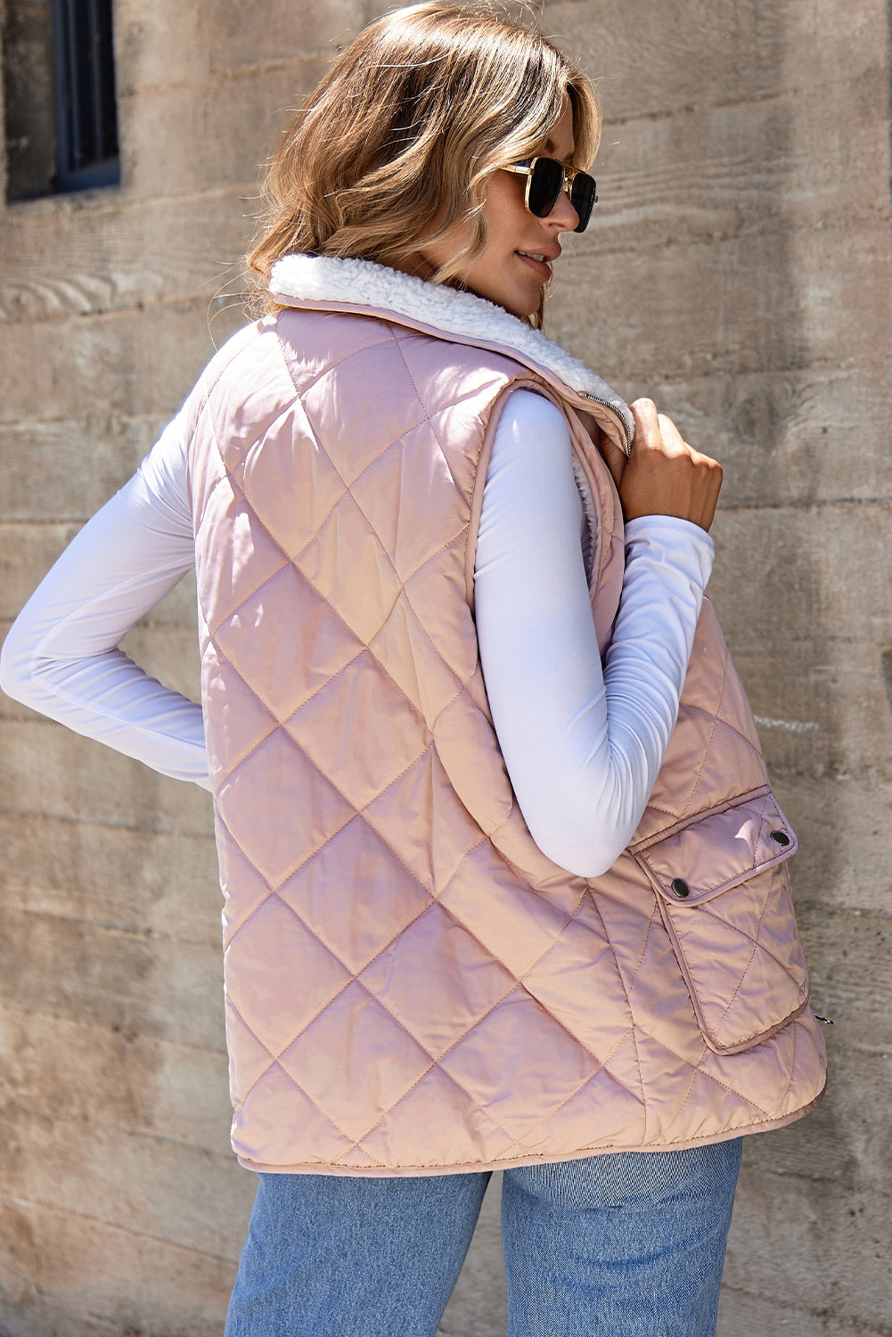 Lillian Fleece Lined Quilted Vest image 1