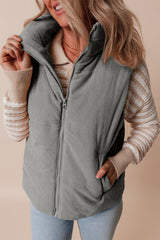 Taytum Stand Zipped Puffer Vest-0