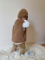 Baby/Kid Virgin Wool Vest - Brown image 2