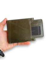 Dallas - Genuine Leather Kangaroo Wallet + Card Holder - Green image