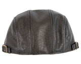 Black leather flat cap by Max Alexander M136 image 4