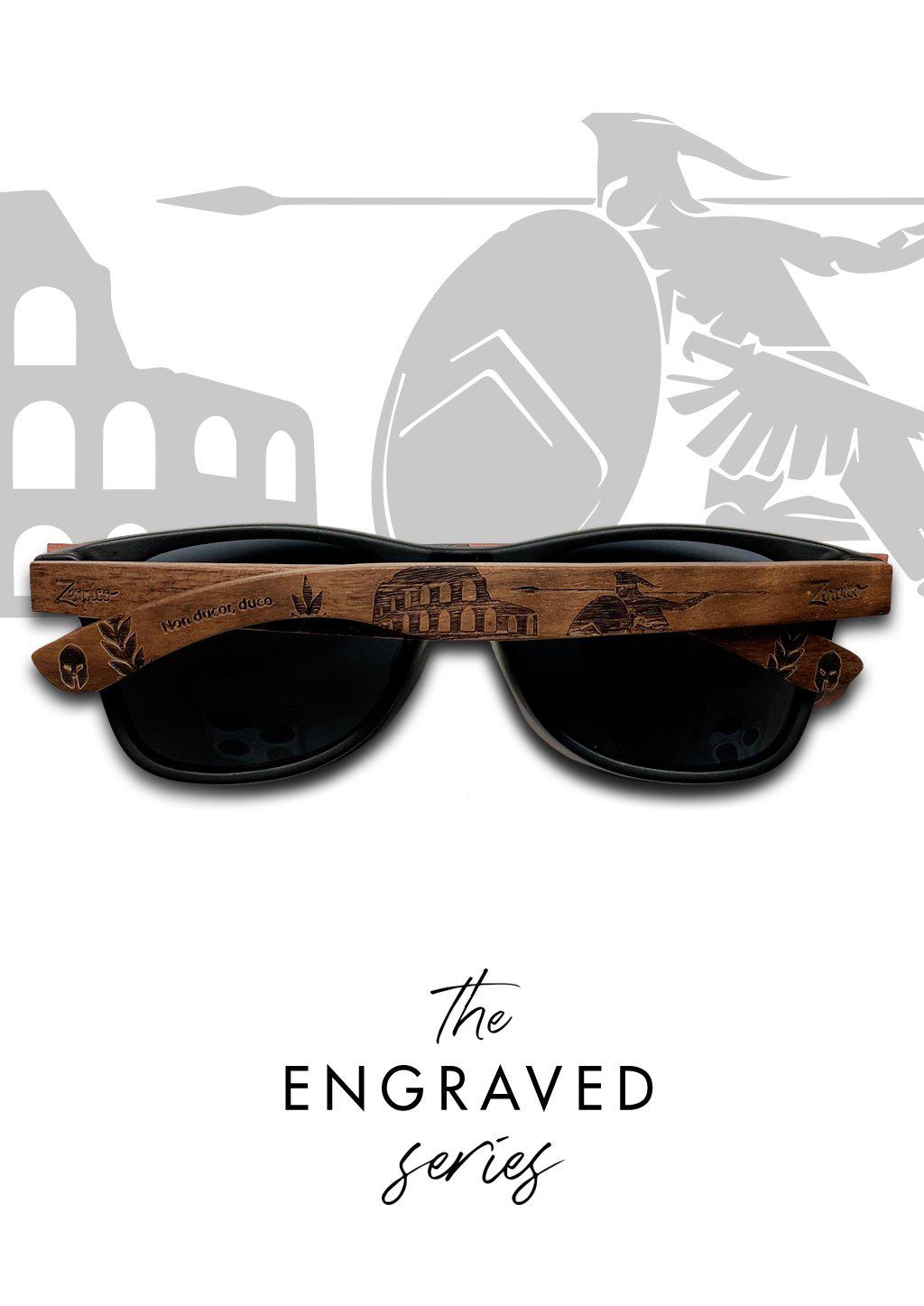 Eyewood | Engraved wooden sunglasses - Gladiator image 1