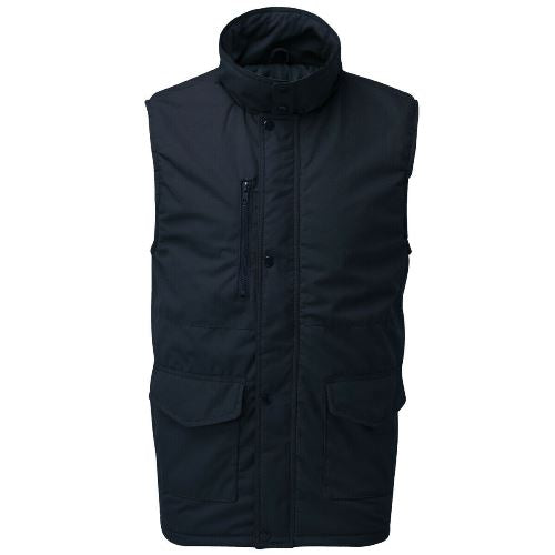 Mens Fort Wroxham Quilted Gilet Vest - Navy Blue, L image