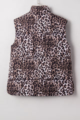 Aria Zipper Casual Puff Vest image 1