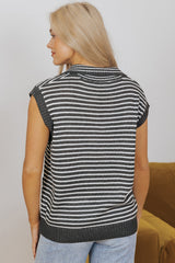Teagan Stripe Sweater Vest image 1