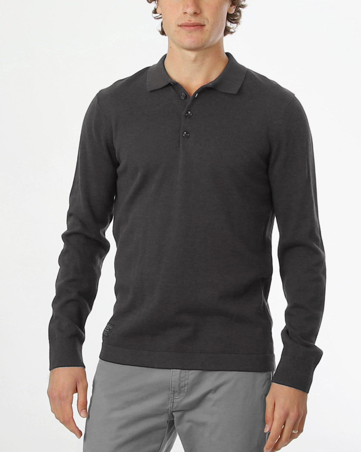 ZIMEGO Men's Casual Polo Sweater - Long Sleeve Pullover Button Knit Shirt image 1