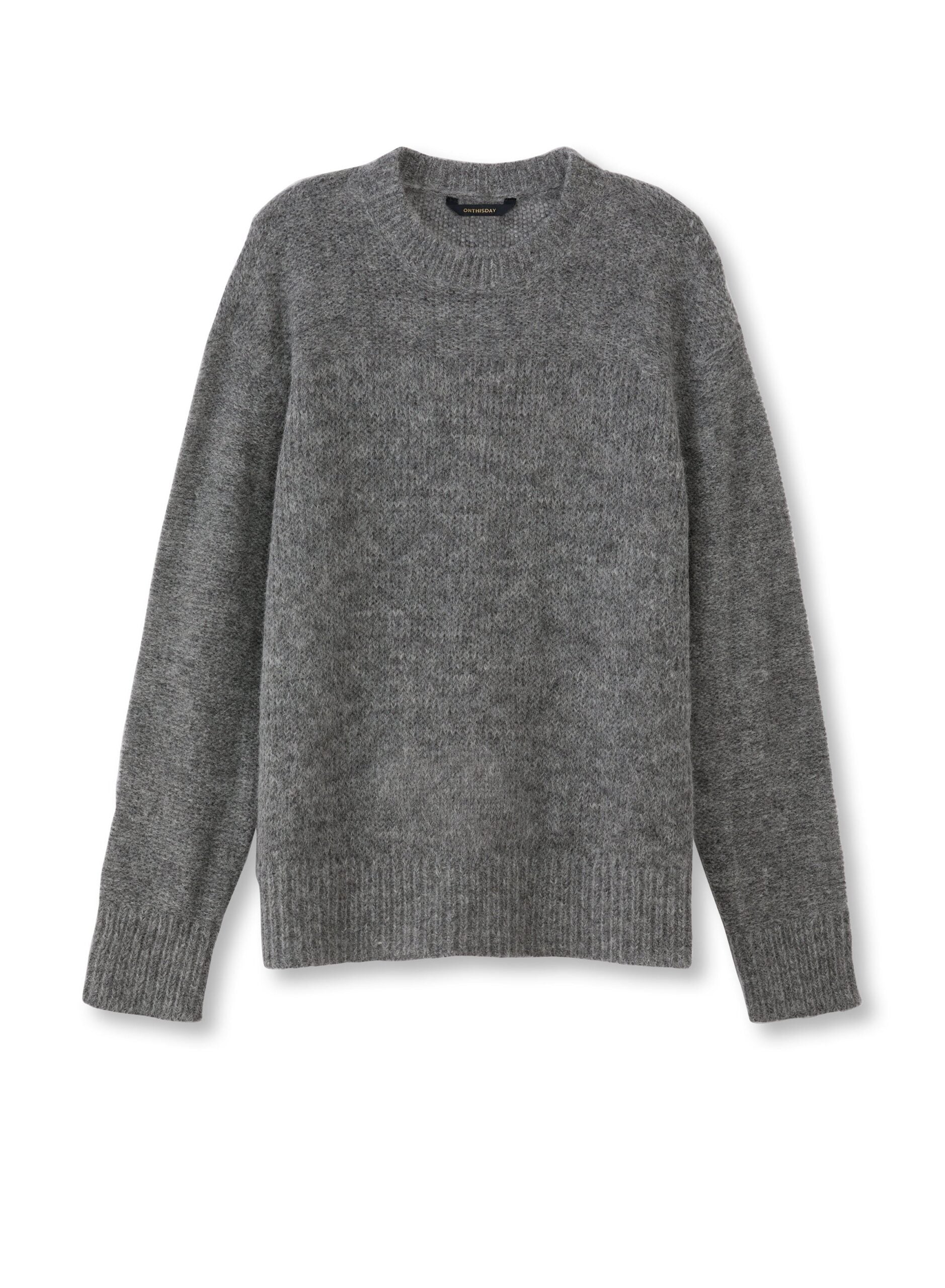 Alpaca Blend Sweater (Mid Grey) image 0
