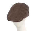 Brown leather flat cap by Max Alexander M136 image 0