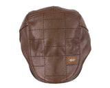 Brown leather flat cap by Max Alexander M134 image 2