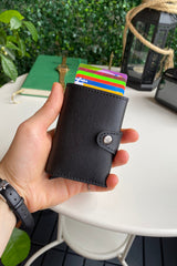 Angora - Vegan Leather RFID Mechanism Card Holder with Cash Compartment image 1