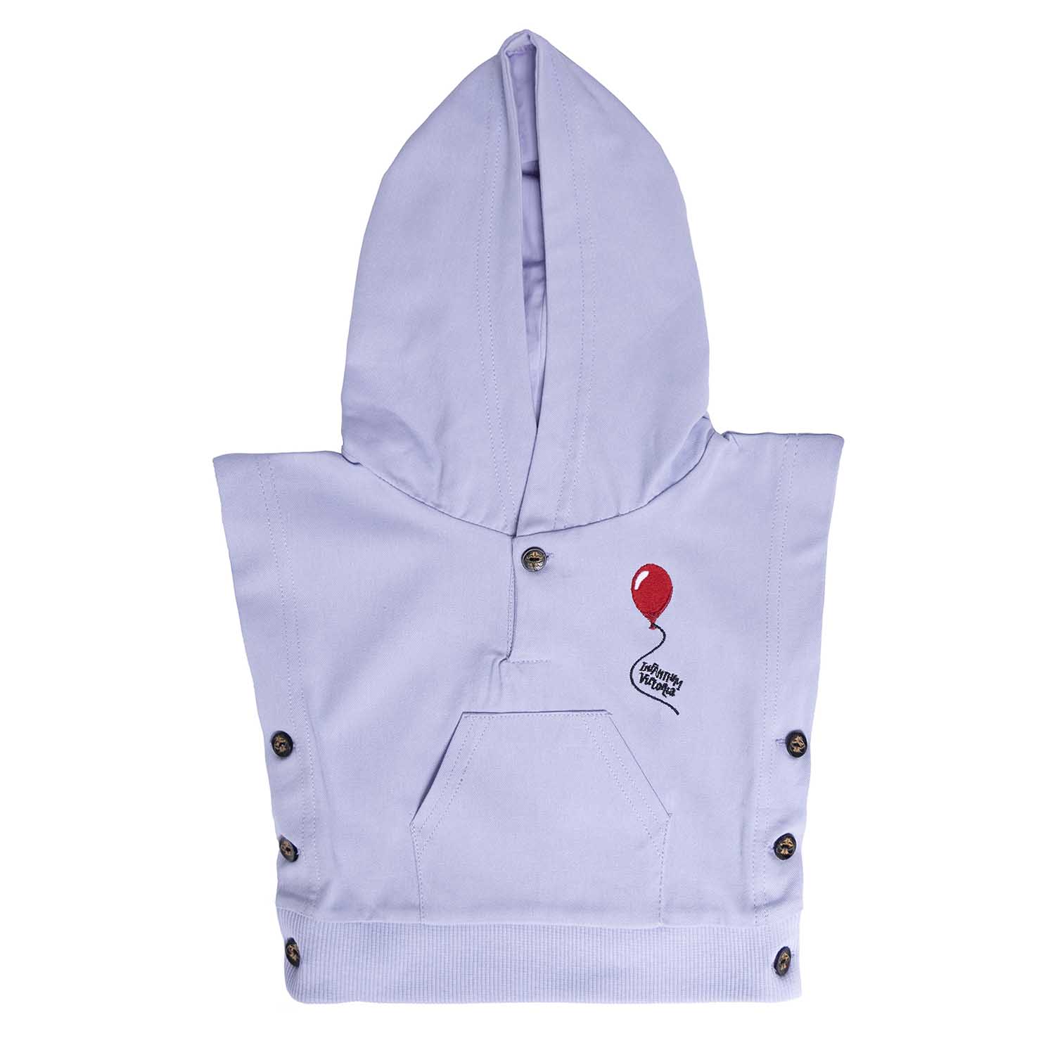 Lilac Sleeveless Baby Hoodie image 1