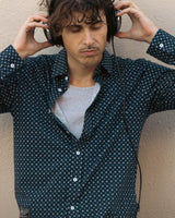 ZIMEGO Mens Holiday Hawaiian Long Sleeve Stretch Casual Aloha Button Down Shirt image 0