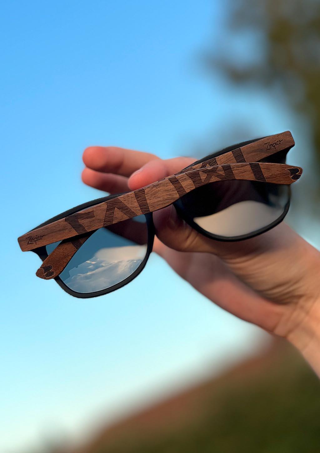 Eyewood | Engraved wooden sunglasses - Viking Runes - Suomi image 0