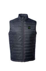 Vested Badge Nylon Puffer Vest