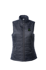 Vested Badge Nylon Puffer Vest