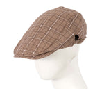 Beige tweed flat cap by Max Alexander image 0