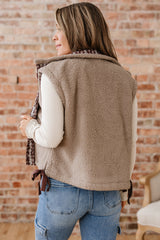 Wrenley Bows Sherpa Fleece Vest image 1