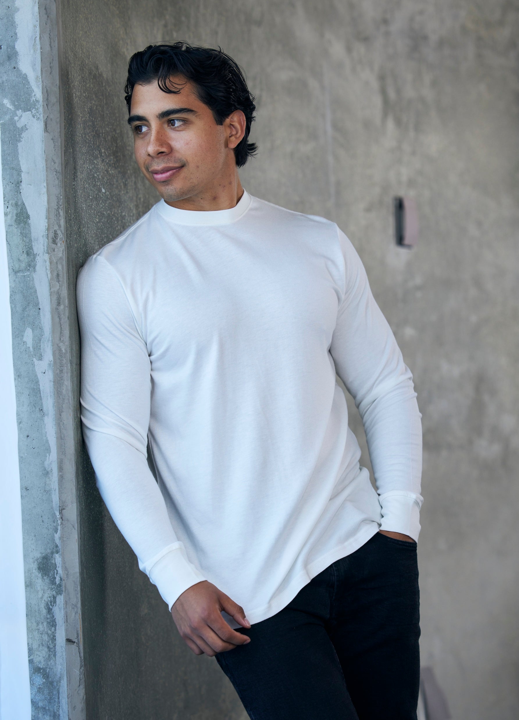 Men's Bamboo Viscose/Organic Cotton Long Sleeve T-Shirt