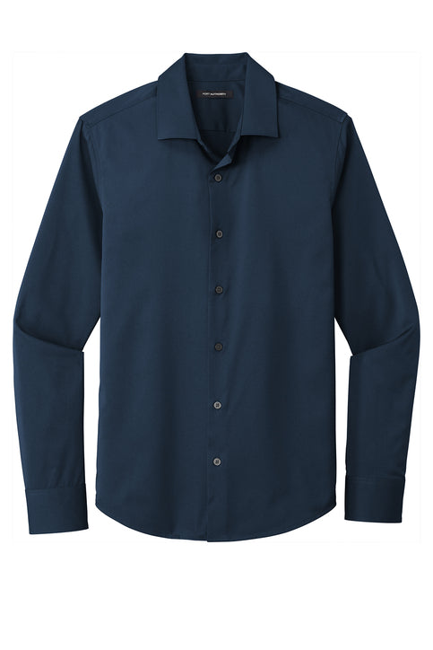 Vested City Stretch Long Sleeve Button-Up Shirt