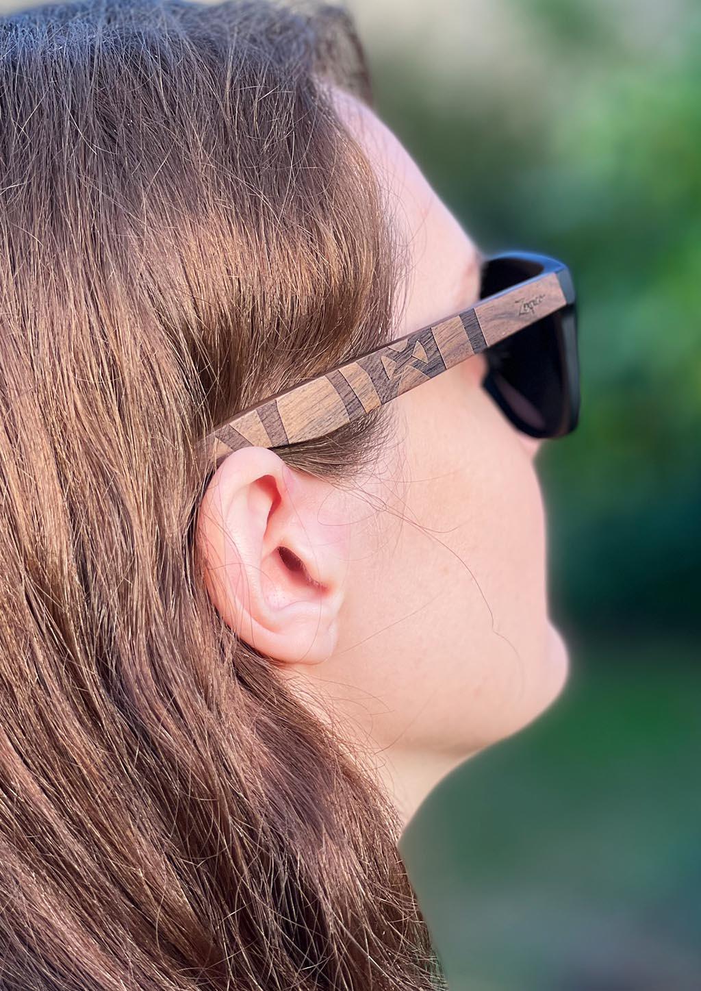 Eyewood | Engraved wooden sunglasses - Viking Runes - Suomi image 2