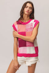 BiBi Color Block Round Neck Sweater Vest image 3