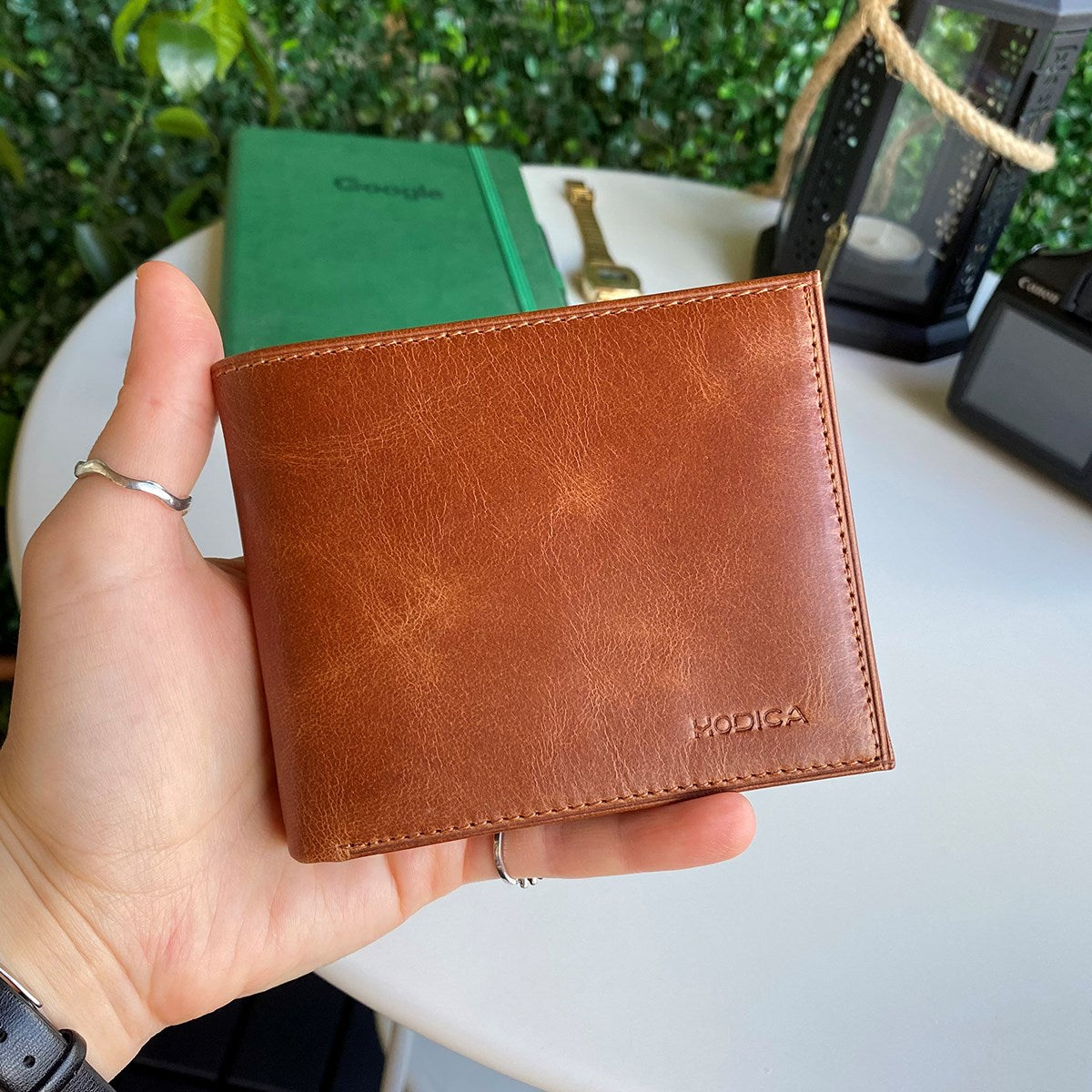 Atlanta - Genuine Leather Trifold Wallet with Coin Pouch Compartment image 8