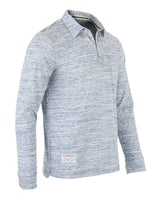 ZIMEGO Men's Casual Long Sleeve Vintage Retro Color Dyed Pocket Polo Shirts image 3