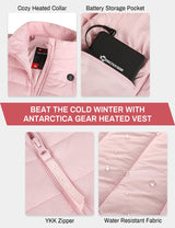 ANTARCTICA GEAR Women's Heated Vest Rechargable Lightweight Heated Vest for Winter Outdoor-2