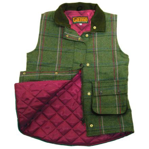 Ladies Game Ruby and Abby Tweed Gilet - Ruby (Pink Lining), 14 image
