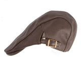 Brown leather flat cap by Max Alexander M136 image 2