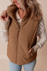 Natalia Corduroy Zipped Puffer Vest image 2