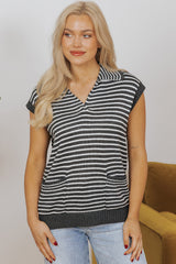 Teagan Stripe Sweater Vest image 3