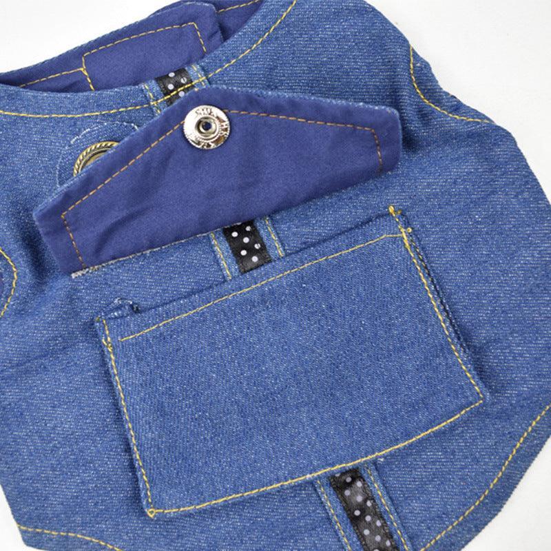 Denim Starry Sky Pet Vest Harness image 1