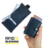 Angora - Vegan Leather RFID Mechanism Card Holder with Cash Compartment image 6