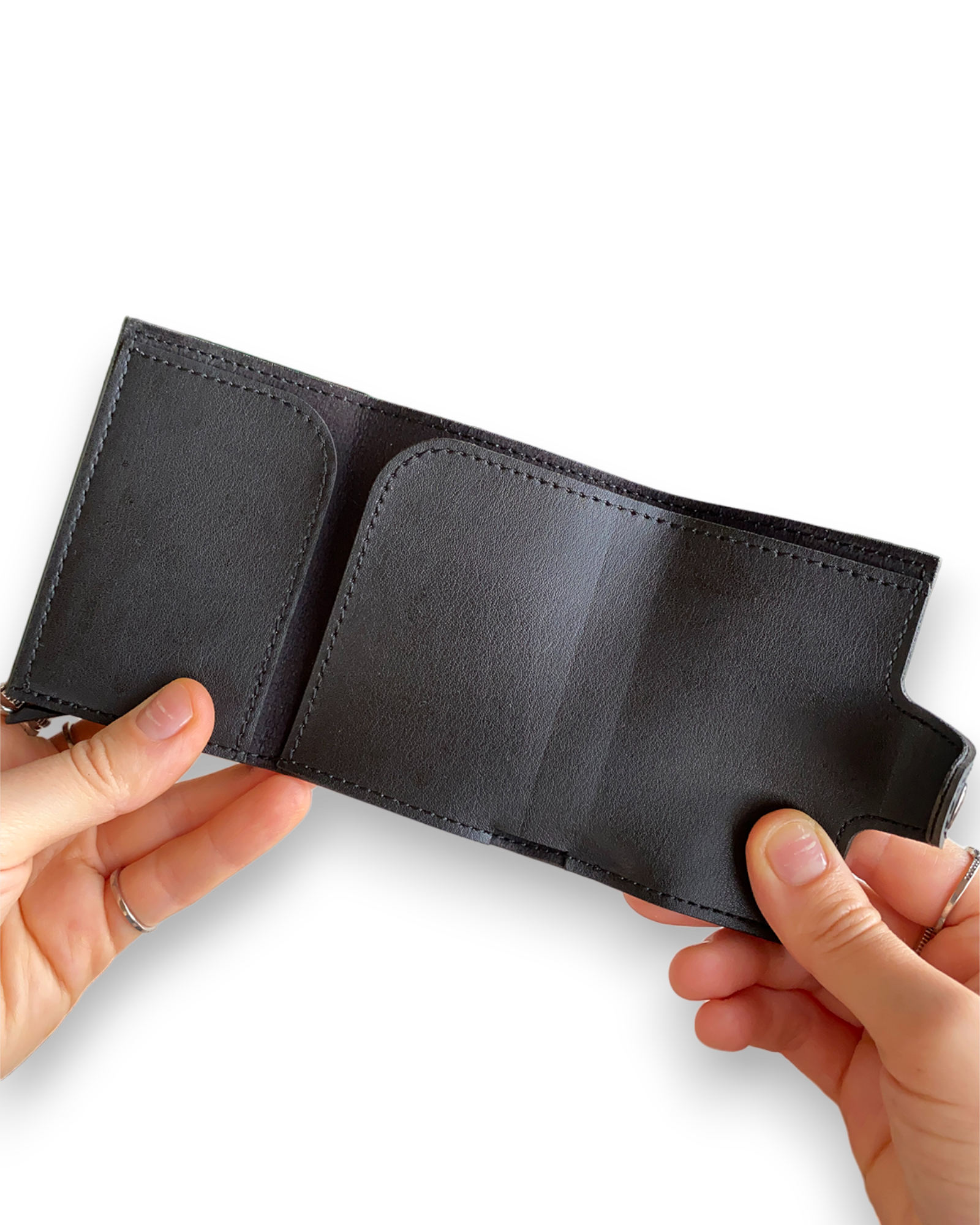 Angora - Vegan Leather RFID Mechanism Card Holder with Cash Compartment image 4