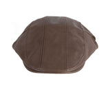 Brown leather flat cap by Max Alexander M136 image 3