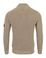 ZIMEGO Mens Long Sleeve Pullover Quarter Zip Mock Neck Polo Sweater image 2