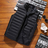 Heated 3-Gear Temperature Setting Puffer Vest with 7.4V Battery Pack and USB Charging Port - Black, XXL image