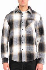 Wool Blend Flannel Shacket